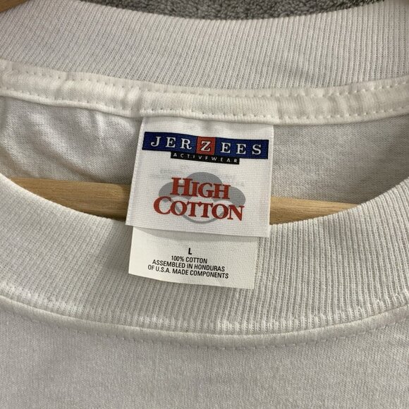 Vintage Jerzees Shirt Mens Large Air & Space Museum Tee White Smithsonian 1998 - Picture 6 of 7